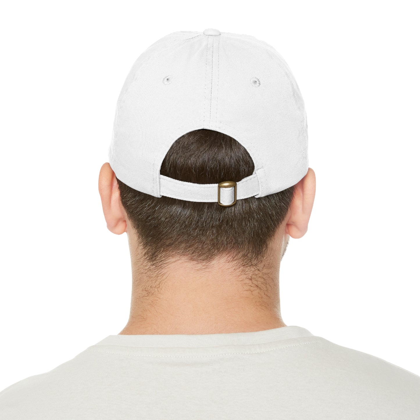 FIGARO Dad Hat with Leather Patch (Round)