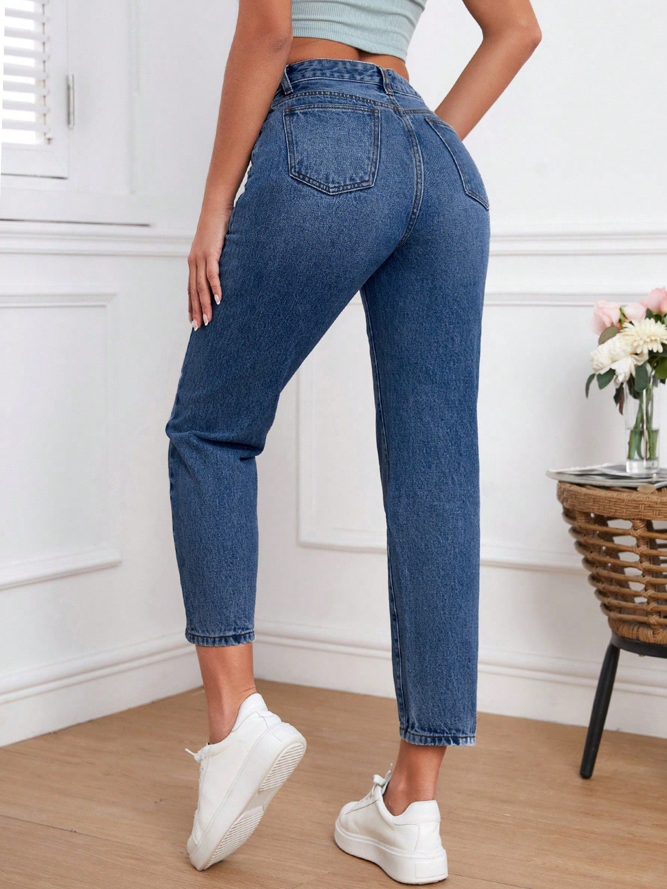 High Waist Mom Fit Jeans