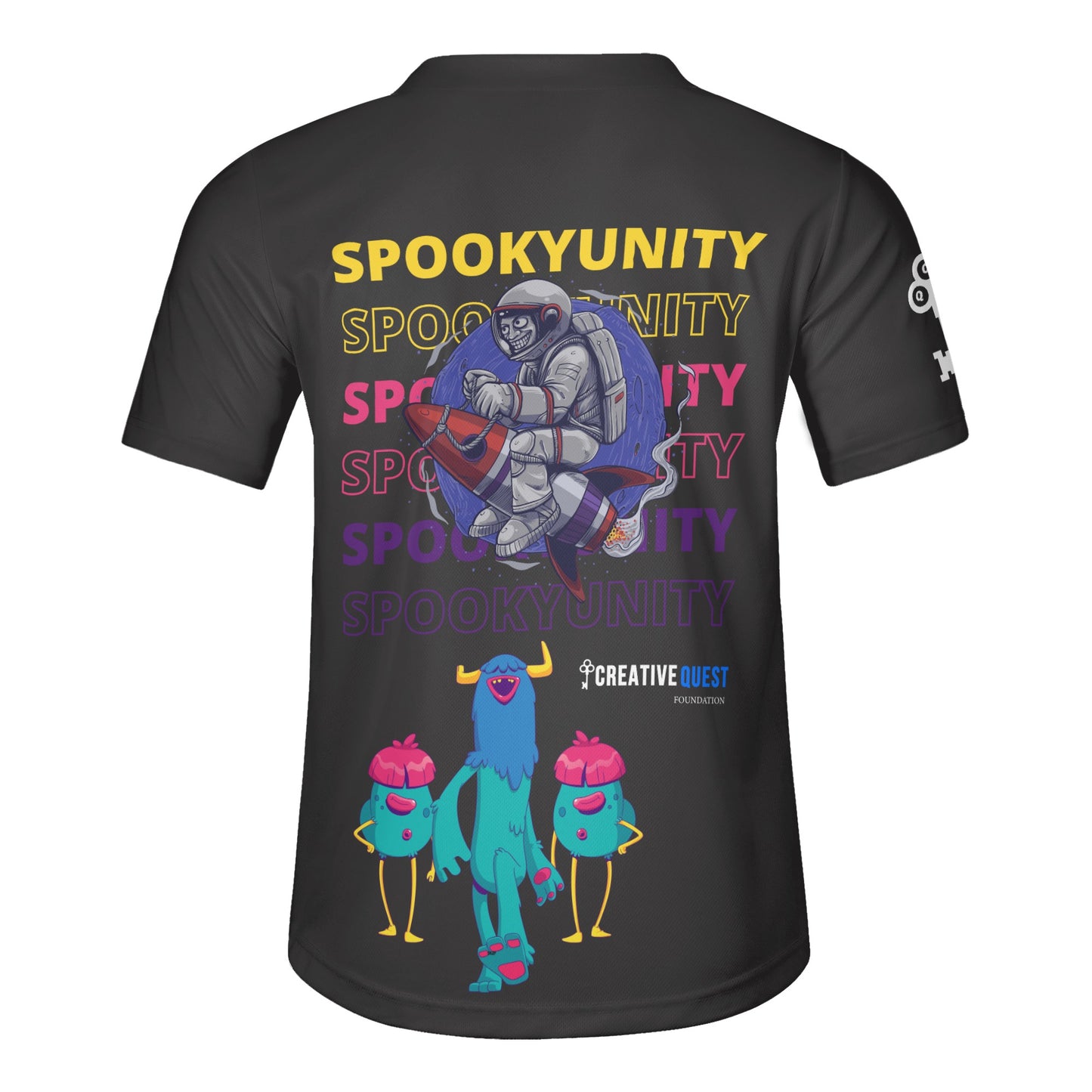 CQF SpookyUnity Short Sleeve Baseball Jersey
