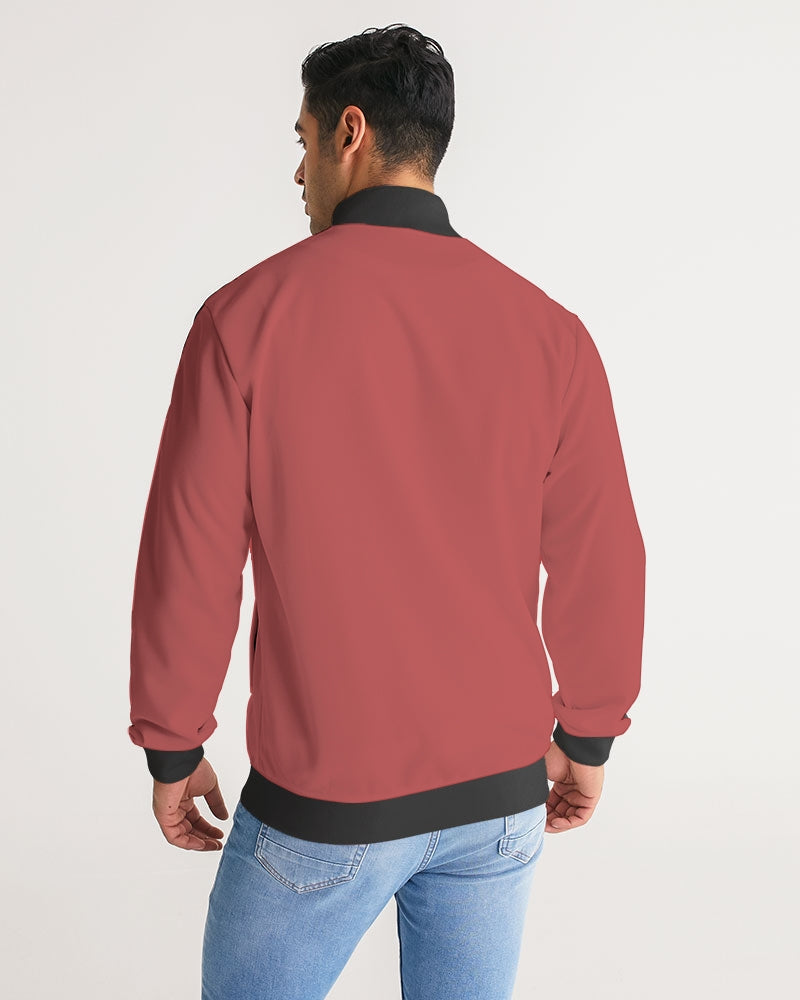 FIGARO Cranberry Men's Stripe-Sleeve Track Jacket